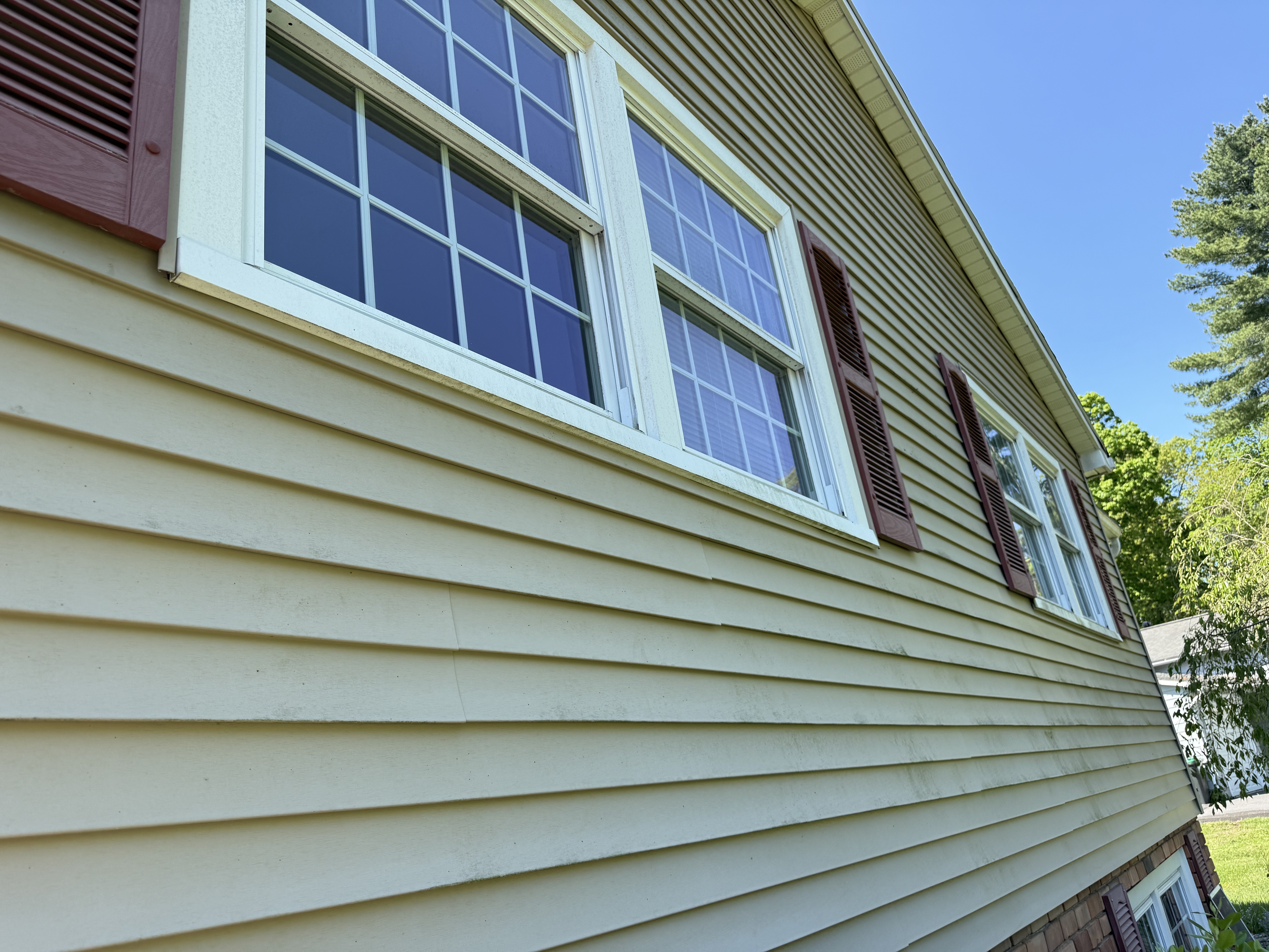 Before house washing Capital Region NY